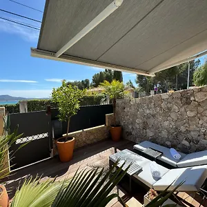 Confortable T2 Vue Avec Terrasse Amenagee Et Parking Prive, Et Port A Pied Sanary-sur-Mer